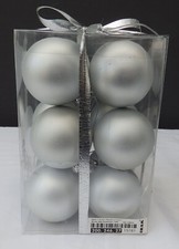 12 Christbaumkugel IKEA 15781 Silber Weihnachtskugeln Weihnachtsbaum Kugeln