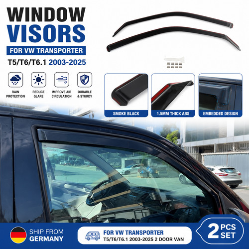 Schwarz getönt windabweiser - schwarz,