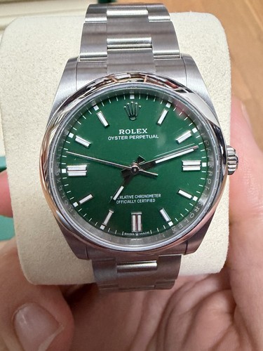 Rolex oyster perpetual grünes - rolex,