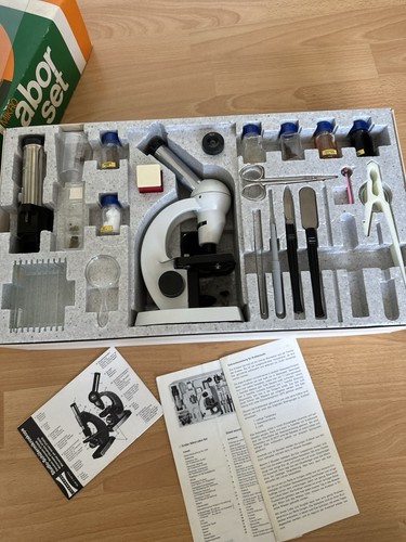 Mikroskop laborset vintage - laborset,