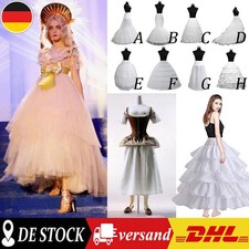 DEU Brautkleid Unterrock Hochzeitskleid Krinoline lang Rock Unterkleid Reifrock