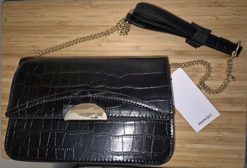 Handtasche mango krokooptik - handtasche,