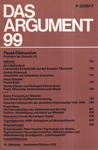 Das argument zeitschrift - das,