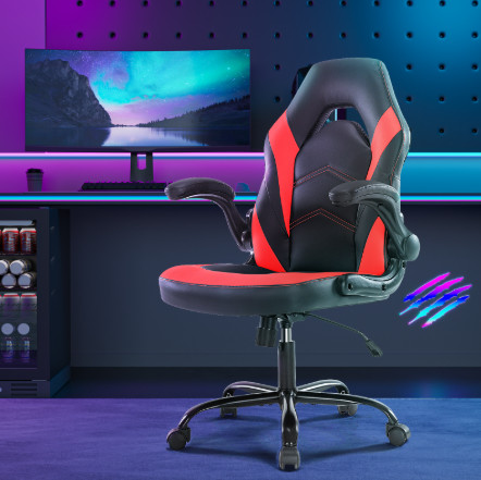 Leather ergonomic office - pu,