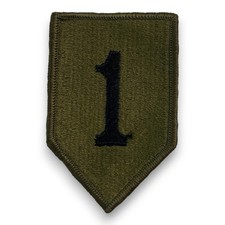 Militär Abzeichen Patch Oliv Zahl 1 Stoffaufnäher Uniform Abzeichen