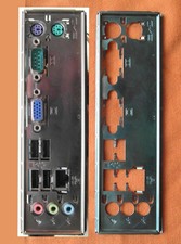 ATX Blende Slotblende I/O Shield • 2x PS/2  4x USB  3x Audio  LAN  VGA