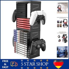 Halterung Turm für 24 Spiele Hülle PS4 PS5 XBOX Switch 4 Controller Plätze