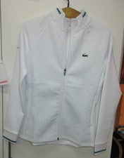 Ungetragen - schöne Lacoste Sport Trainingsjacke weiß Gr. 34 (RW)