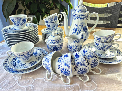 Kaffeservice zwiebelmuster - kaffeservice,