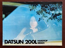 Prospekt / brochure Datsun Nissan 200L Hardtop & Limousine MY 1975