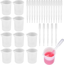 10 Silikon Messbecher 100ml