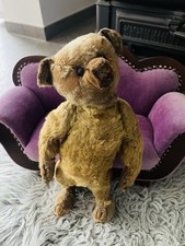 Sehr Alter Steiff Teddy Alter Knopf 1906 -1924 Drückstimme 35cm