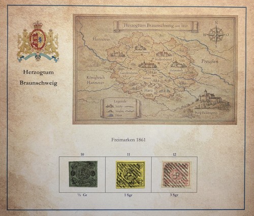 Braunschweig freimarken des - braunschweig,,