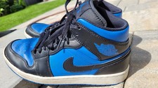 Nike Air Jordan 1 Mid Blau Schwarz