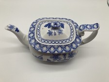 Spode Geranium Blue Teekanne