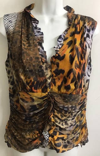 Tuleh sleeveless blouse animal - blouse,
