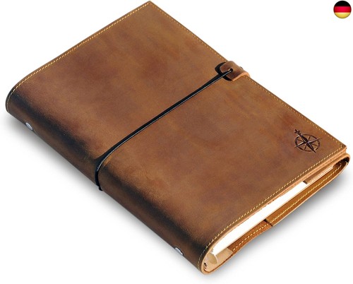 Wanderings leder notizbuch - a5,