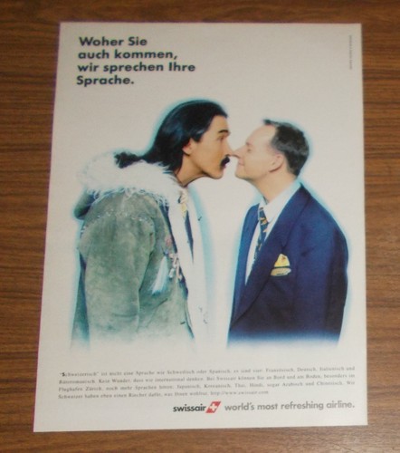 Seltene werbung swissair - swissair,