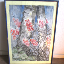 ölbild blumenmotiv - -,