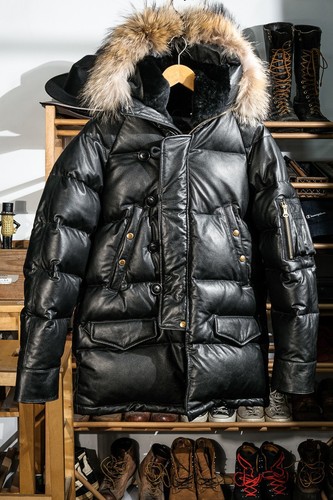 Herren calfskin down - down, jacke