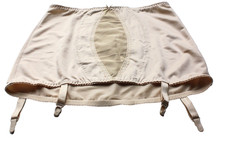 VINTAGE Hüftgürtel mit Strapsen, Taillenmieder, Hüfthalter, Straps, Gr. 95, Haut