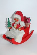 Christian Ulbricht Räuchermann Weihnachtsmann Schaukelstuhl Spieluhr 22cm