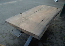 S0 Mooreiche 143x81 Couch Tisch Platte Rustikal Bohle Brett Bog Oak UNIKAT