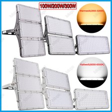 LED Fluter 100-300W Modul Flutlicht Scheinwerfer Außen Strahler IP66 UltraDünn