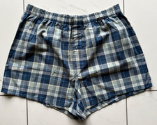 Schiesser Gr. 6 L Herren Shorts Boxershorts Unterhose blau kariert *NEU*