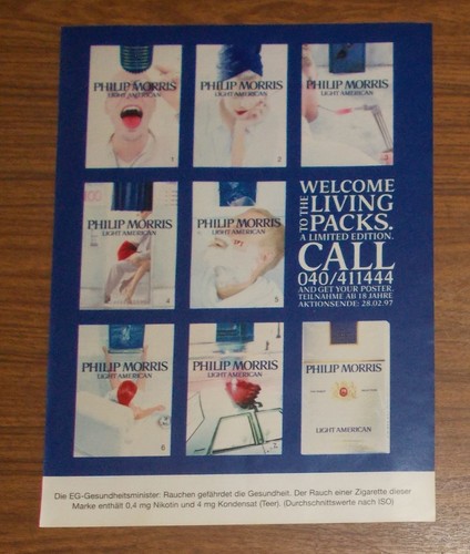 Seltene werbung philip morris - werbung,