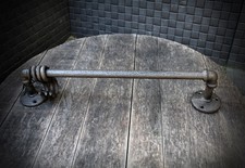 Handtuchhalter Küchentuchhalter L40 cm Nostalgie Küche Bad Garderobe Hakenleiste