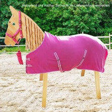 QHP Stalldecke Fleecedecke für Shetty Holzpferd Spielpferd
