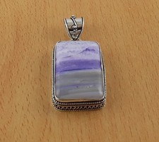 Blauer Spitzenachat Stein 925