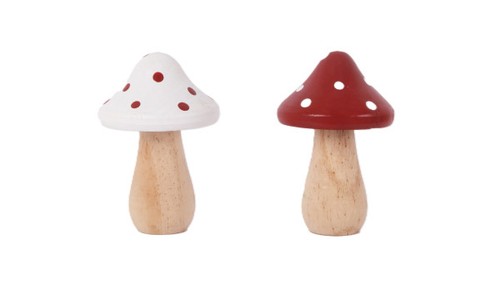 Dekofigur pilz holz - Ø, x