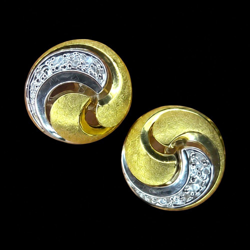 Vintage clip ohrringe 585 gold - vintage,