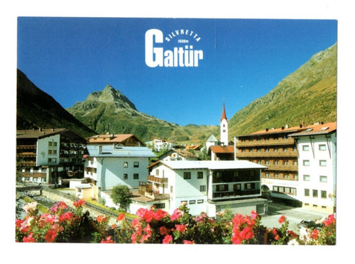 Postkarte galtür silvretta - postkarte,