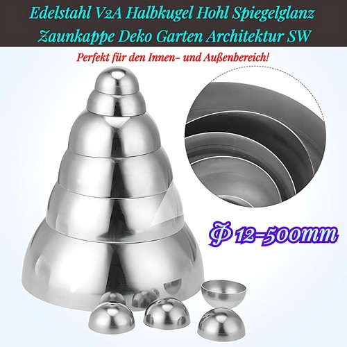 Edelstahl v2a halbkugel hohl - edelstahl,