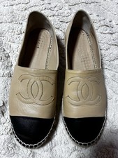 Chanel Espadrilles Leder Beige