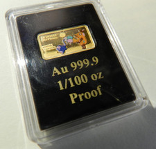 1/100 OZ Goldbarren 999,9 Gold