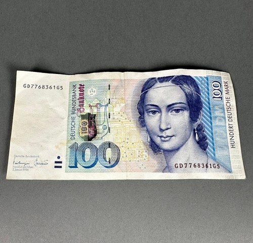 100 deutsche mark banknote - dm,