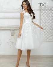 Knielang Floral Spitze