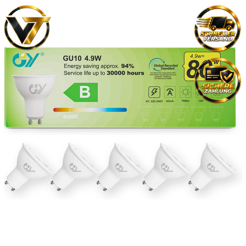 Gu10 led lampe 790 lumen - gu10,
