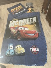 Bettwäsche Cars Junge 80x80 135x180 McQueen blau Kuscheldecke