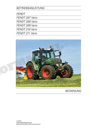 Fendt 207 208 209 - fendt,