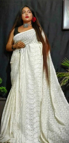 Off white indian women dhakai - women,