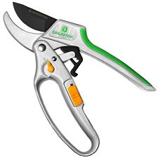 GRÜNTEK Gartenschere KAKADU, Schnittstärke 24 mm, Bypass Amboß Ratschen Schere