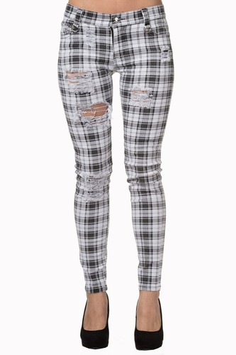 Weiße rockabilly hose - weiße, rockabilly-hose