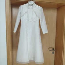 Bian Corella Kommunionkleid Mit 2 Boleros und Haarschmuck 128/134