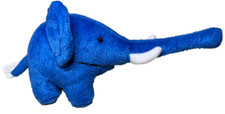 Allianz Dresdner Plüsch Elefant Blau Kuscheltier Stofftier Plüschtier Bank 19cm