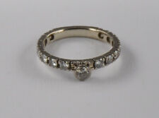 Weißgold Memory Eternity Diamant Brillant Ring 1.12 Carat 585 Gold